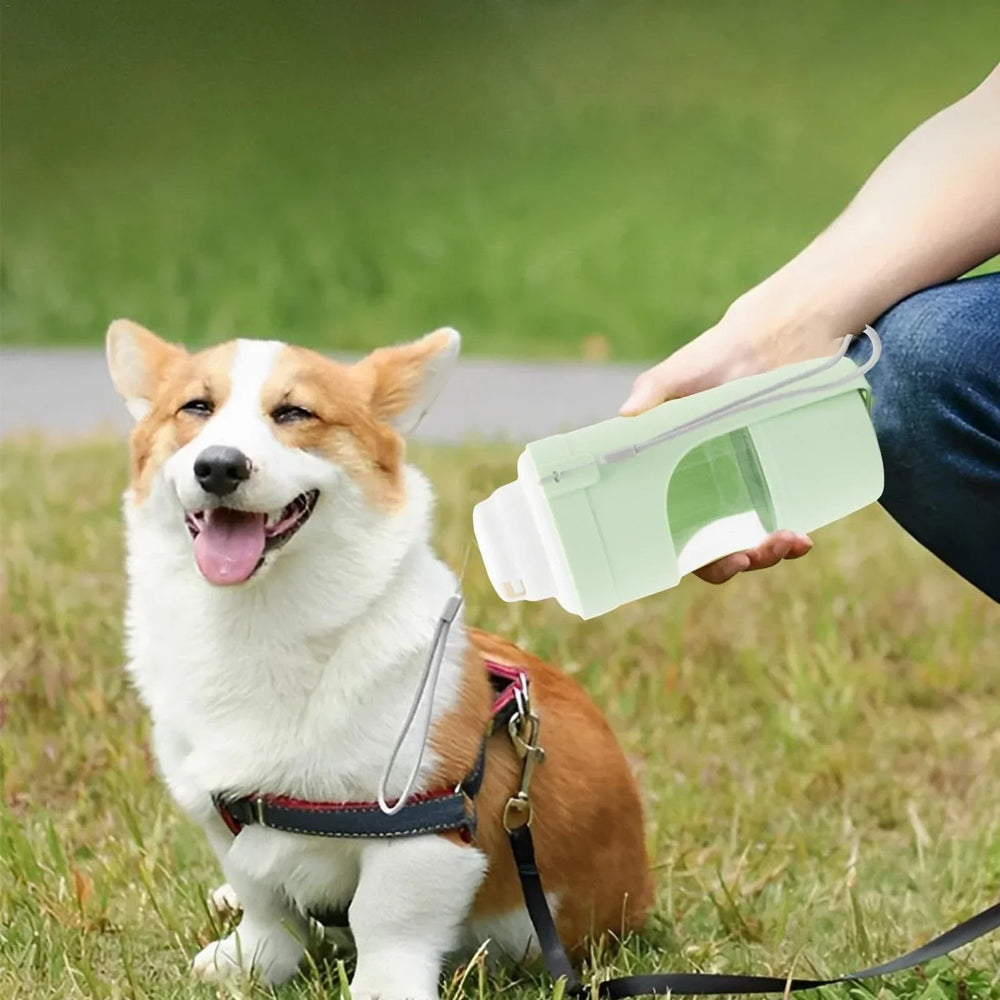 2 In 1 Travel Dog Water Bottle Pet Water Dispenser Feeder Drinking Feeder Dog Outing Water Feeder Pets Outdoor Portable Cup Pet Products EX-STOCK Canada