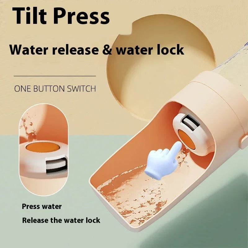 2 In 1 Travel Dog Water Bottle Pet Water Dispenser Feeder Drinking Feeder Dog Outing Water Feeder Pets Outdoor Portable Cup Pet Products EX-STOCK Canada