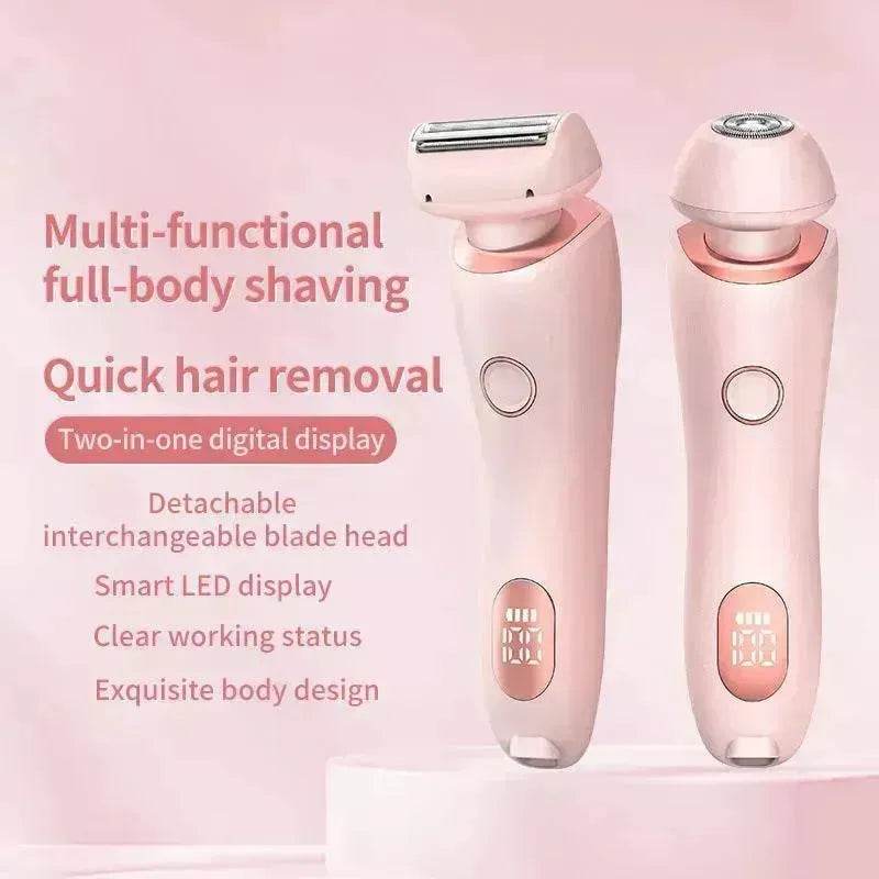 2 In 1 best epilator for women USB Rechargeable smooth glide Hair Remover Electric Shaver - EX-STOCK Canada