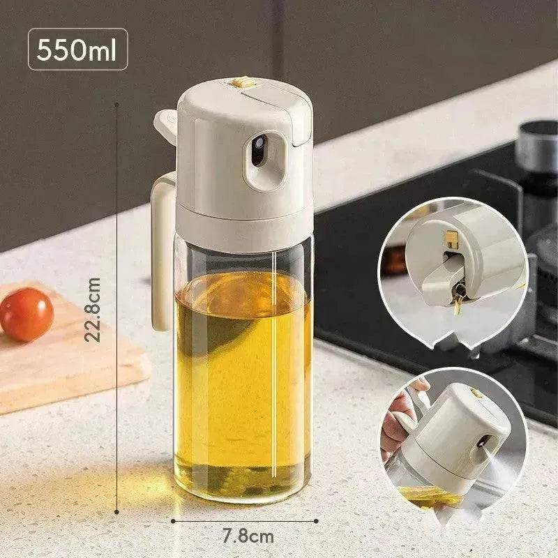 2 In 1 Oil Sprayer Bottle BBQ Cooking Oil Dispenser Olive Oil Pourers Sprayer Kitchen Baking Oil Mister Vinegar Bottle - EX-STOCK Canada