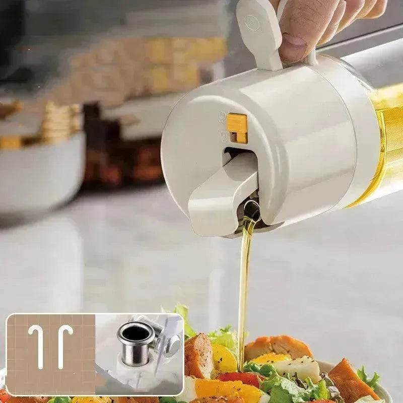 2 In 1 Oil Sprayer Bottle BBQ Cooking Oil Dispenser Olive Oil Pourers Sprayer Kitchen Baking Oil Mister Vinegar Bottle - EX-STOCK Canada