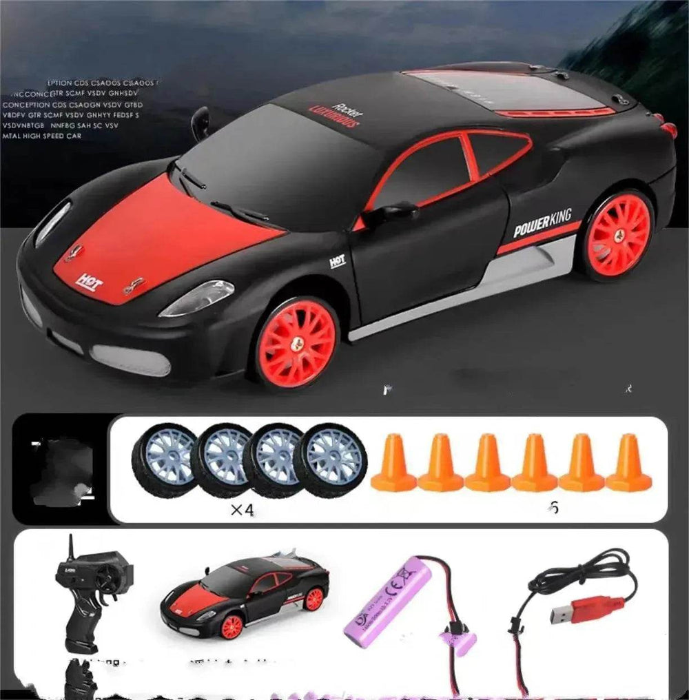 سيارة درفت RC 2.4G 4WD لعبة سيارة درفت RC سيارة التحكم عن بُعد نموذج GTR AE86 سيارة لعبة سباق RC للأطفال هدايا عيد الميلاد - EX-STOCK Canada