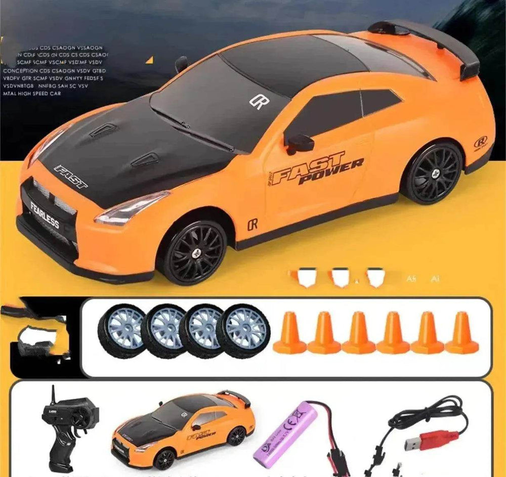 سيارة درفت RC 2.4G 4WD لعبة سيارة درفت RC سيارة التحكم عن بُعد نموذج GTR AE86 سيارة لعبة سباق RC للأطفال هدايا عيد الميلاد - EX-STOCK Canada