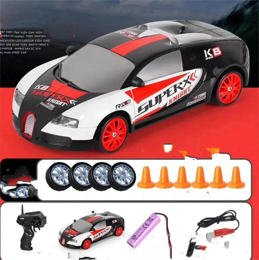سيارة درفت RC 2.4G 4WD لعبة سيارة درفت RC سيارة التحكم عن بُعد نموذج GTR AE86 سيارة لعبة سباق RC للأطفال هدايا عيد الميلاد - EX-STOCK Canada