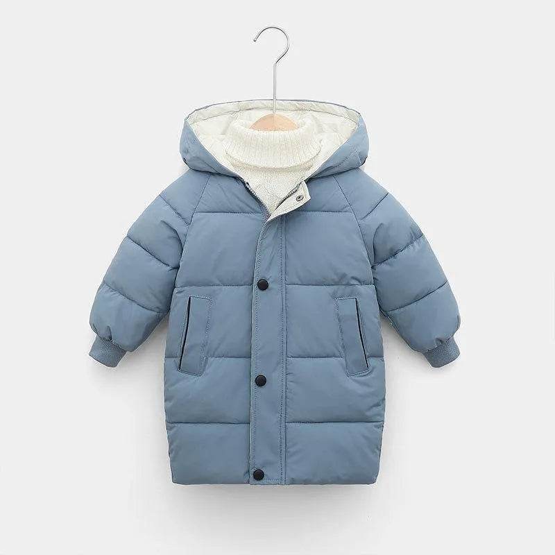 Children Winter Puffer Hoodie Windproof Jacket kids - EX-STOCK Canada