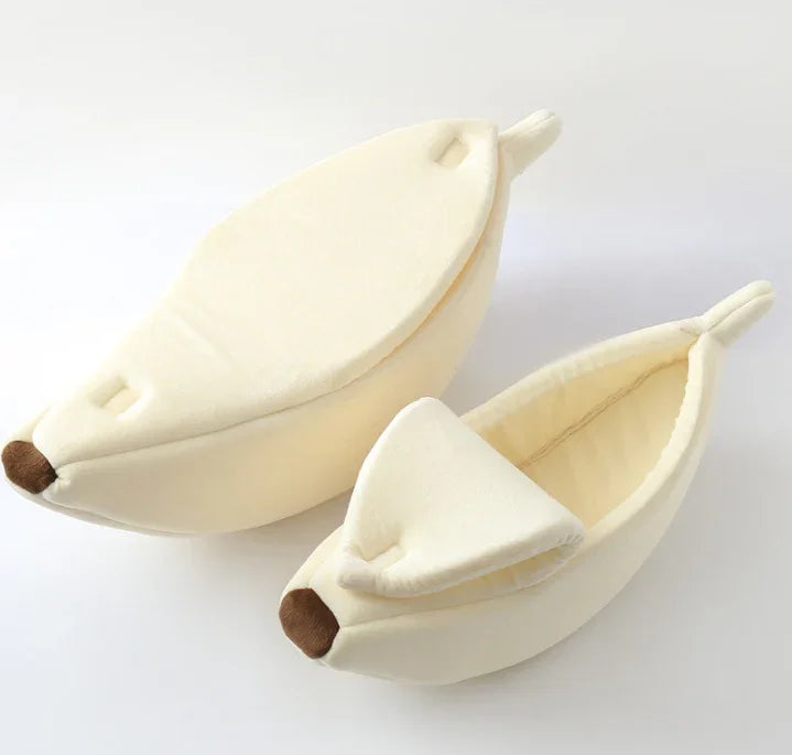 Pet House Dog Bed Banana Shape Dog House Cute Pet Kennel Nest Warm Dog Sofas Sleeping Bed EX-STOCK Canada