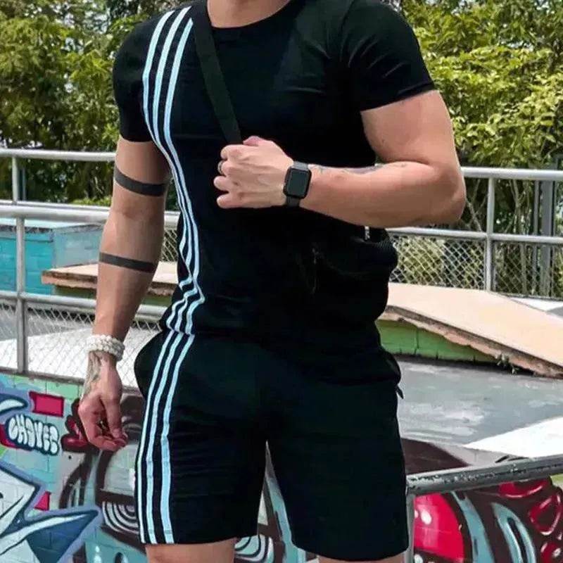 2025 Men's Summer Short Sports Trendy Track Suit - EX-STOCK Canada