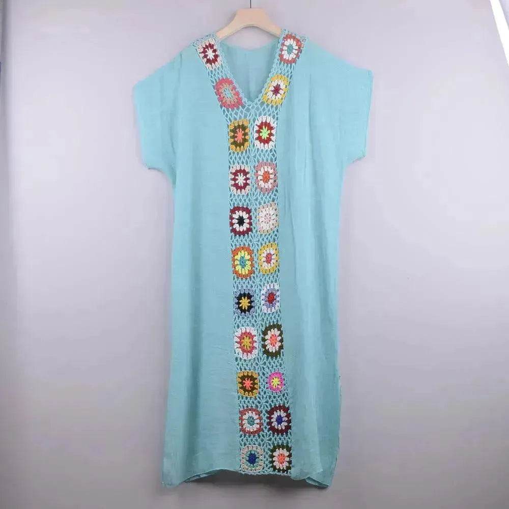 2025 Summer Beach Hand Crochet Stitching Dress - EX-STOCK Canada