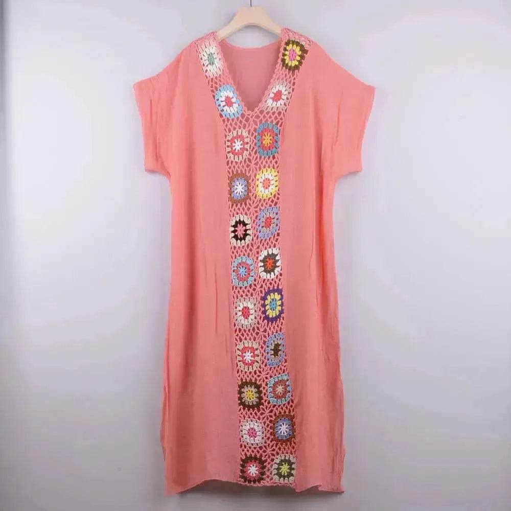 2025 Summer Beach Hand Crochet Stitching Dress - EX-STOCK Canada