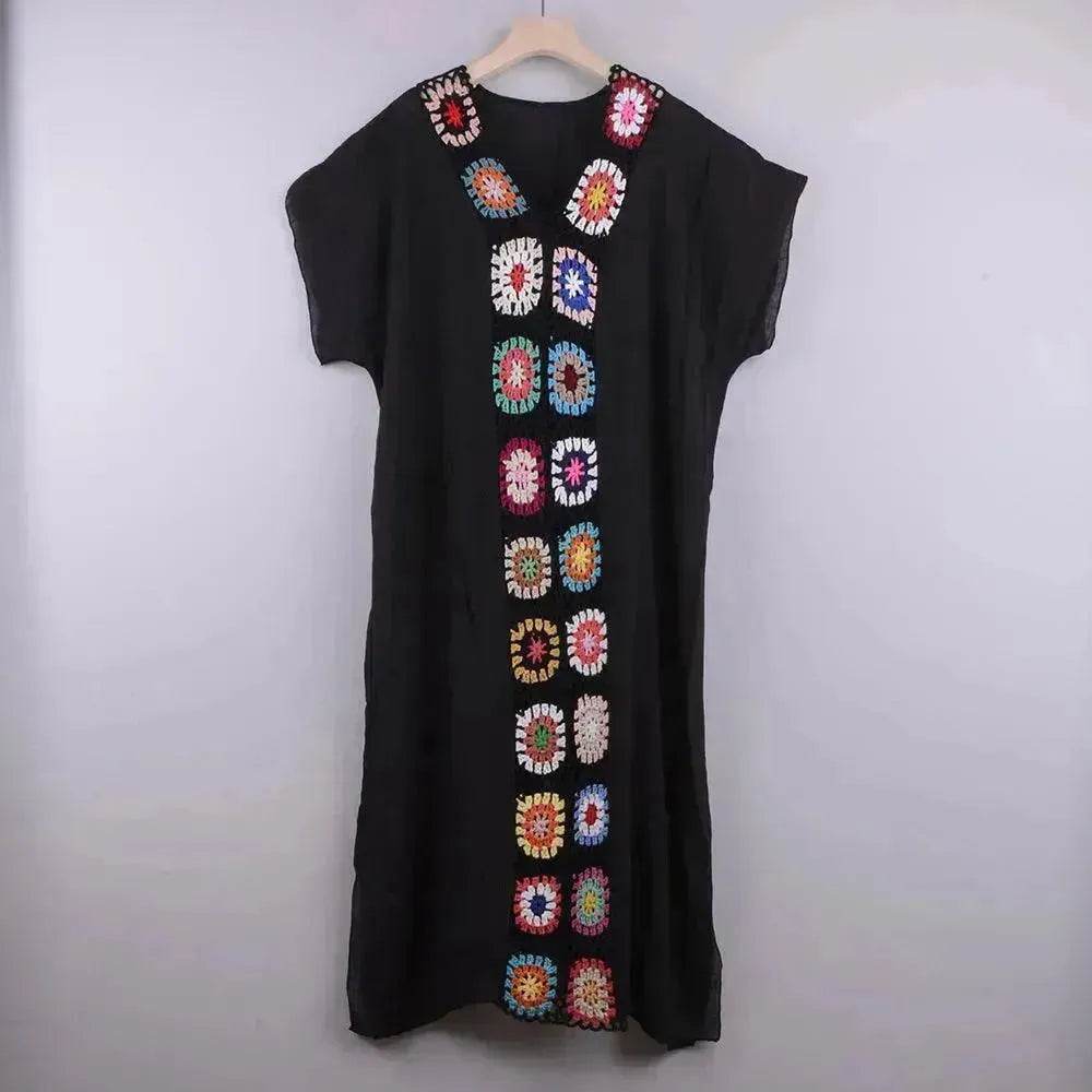 2025 Summer Beach Hand Crochet Stitching Dress - EX-STOCK Canada