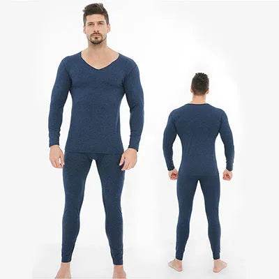 Winter Men's Sleepwear Loungewear Cashmere Long John set - EX-STOCK Canada