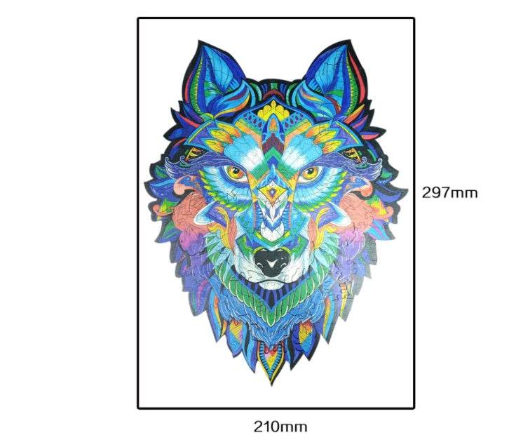 Animal Shaped Wooden Puzzle Play Toy for Kids 14 years above - EX-STOCK Canada