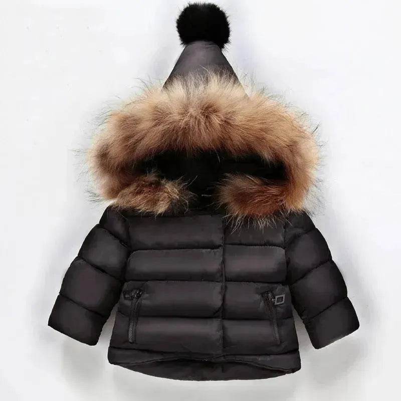 New born Baby Hooded Winter Jacket toddler winter coat Baby parka coat 5t winter Faux fur jacket - EX-STOCK Canada