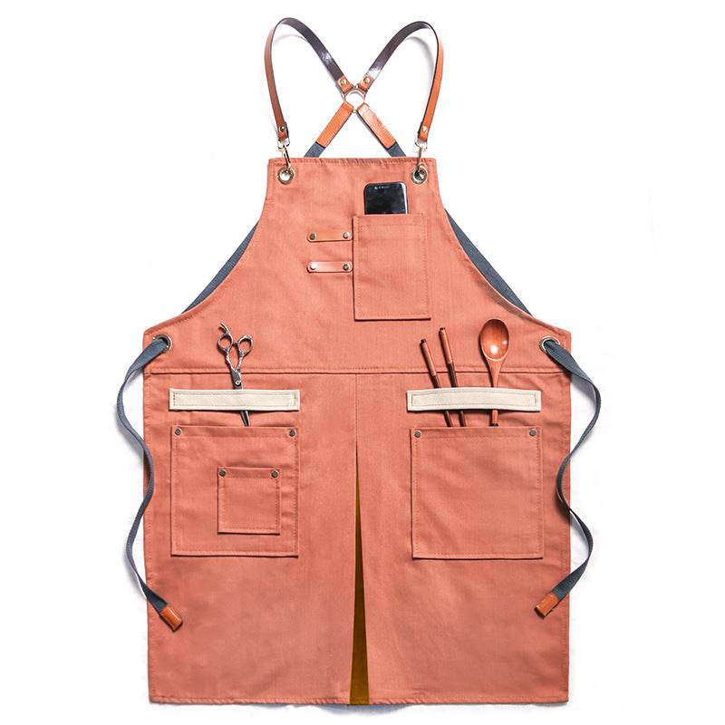Hair Stylist Cake Shop Barista Men And Women Flower Shop Workwear Denim Apron Jeans - EX-STOCK Canada