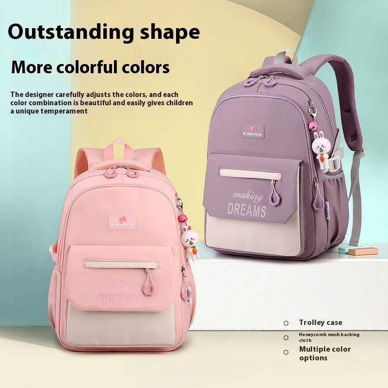 Kids’ Contrast Colour Schoolbag – Large Capacity bACKPACK - EX-STOCK Canada
