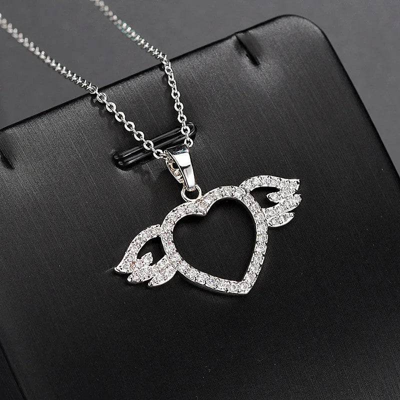 Women Fashion Angel love pendant Necklace Gold Silver - EX-STOCK Canada