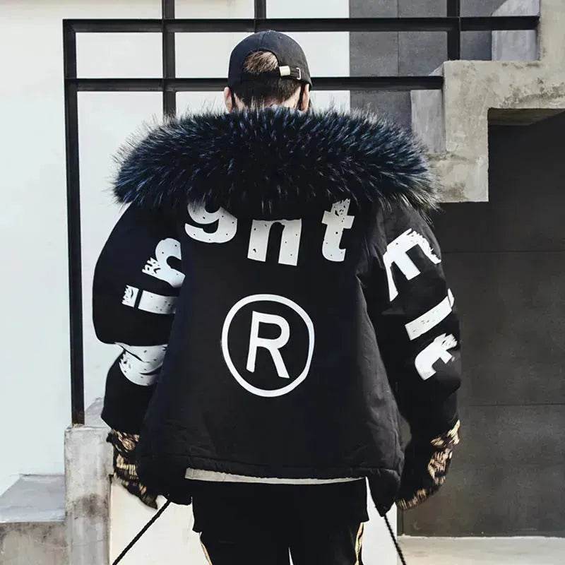 Winter padded coat Huge fur lined parka winter coat jacket for men warmest winter coats - EX-STOCK Canada