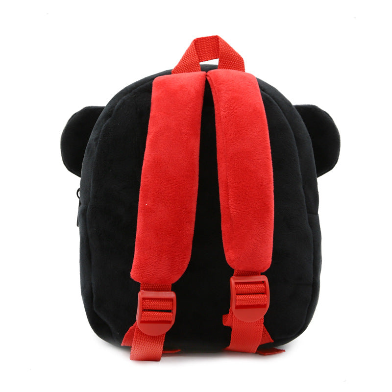 Cartoon Panda Plush Backpack for Kids – Cute Soft Children's School Bag
