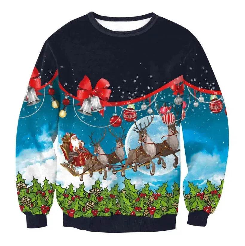 UGLY CHRISTMAS SWEATER Vacation Santa Elf Funny Womens Men Sweaters Tops Autumn Winter Clothing - EX-STOCK Canada