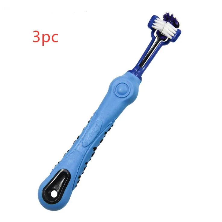 Brosse à dents pour animaux à trois côtés Brosse pour chien Mauvaise haleine Tarte dentaire Soin des dentsEX-STOCK Canada