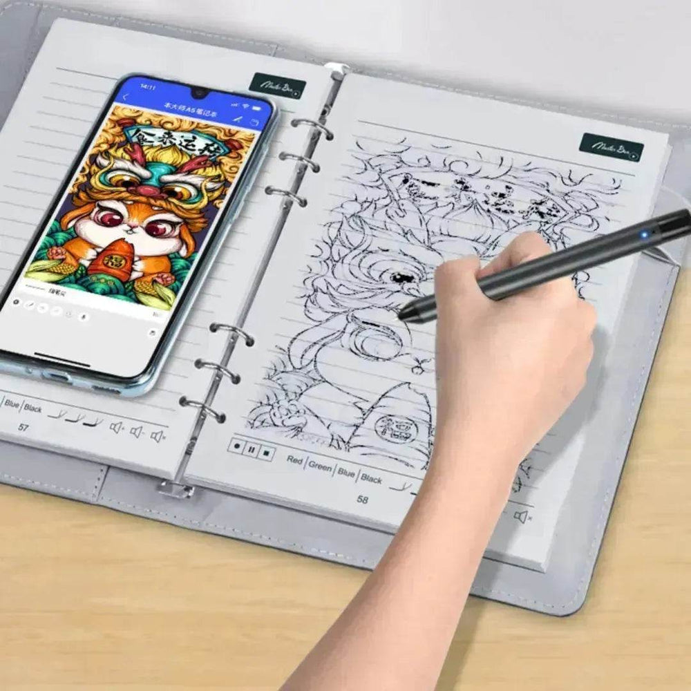 Handwriting Paper Screen Synchronization Smart Fingerprint Lock A5 Notebook - EX-STOCK Canada