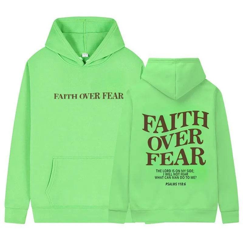 New Hoodie Faith Fear Men's And Women's Printed Sweatshirt - EX-STOCK Canada
