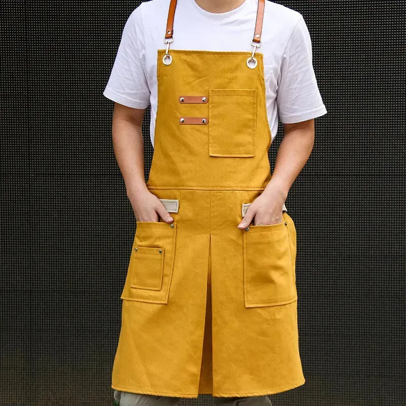 Hair Stylist Cake Shop Barista Men And Women Flower Shop Workwear Denim Apron Jeans - EX-STOCK CANADA