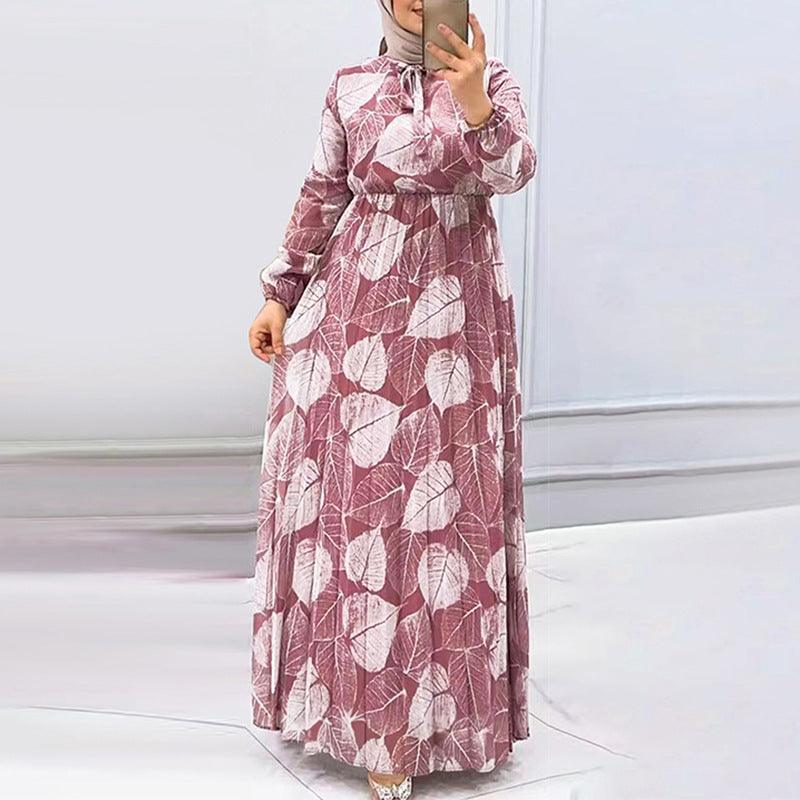 Women's Fashion Waist-controlled Muslim Dress EX-STOCK Canada