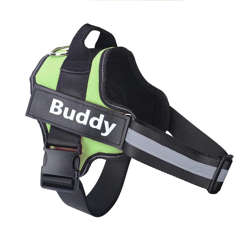 Harnais pour chien personnalisé ANTI-TRACTION Réfléchissant Respirant Harnais ajustable pour animaux de compagnie Gilet pour petit et grand chien Patch personnalisé Fournitures pour animauxEX-STOCK Canada