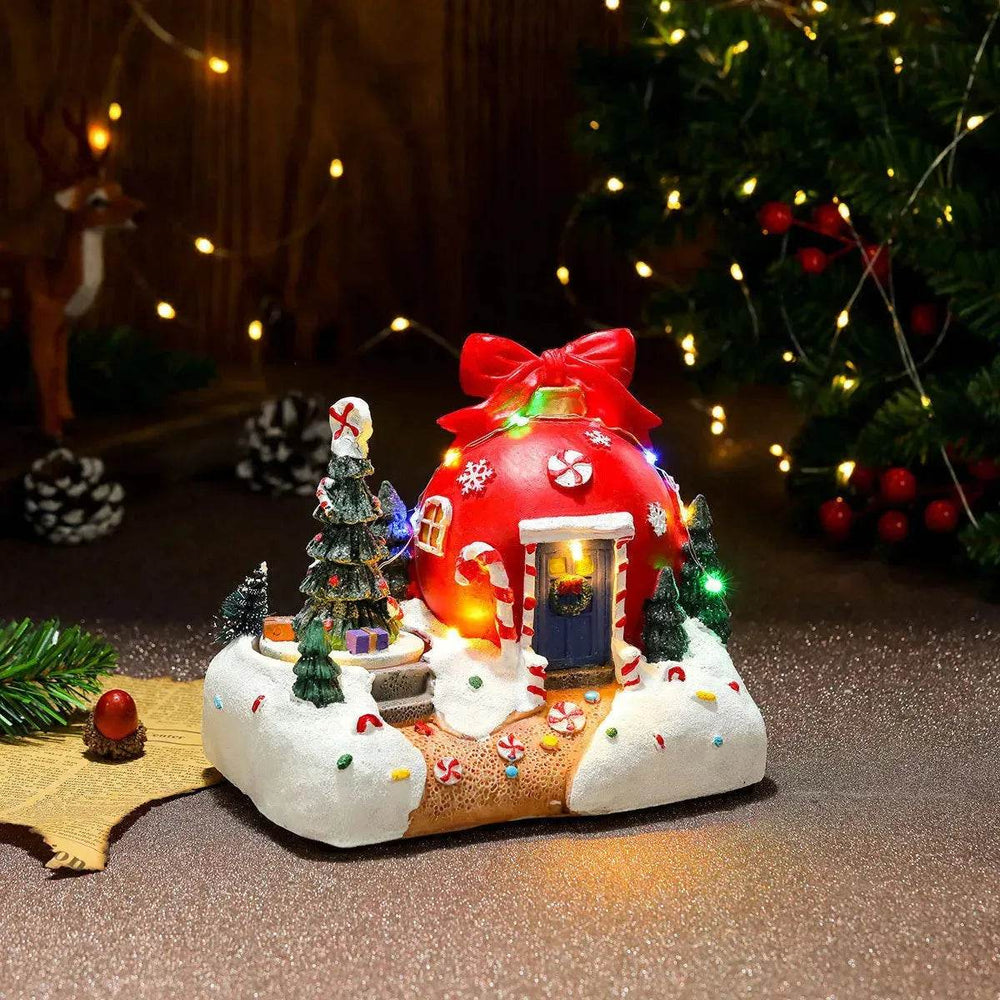 Christmas Rotating Resin Luminous Music Box Ornaments - EX-STOCK Canada