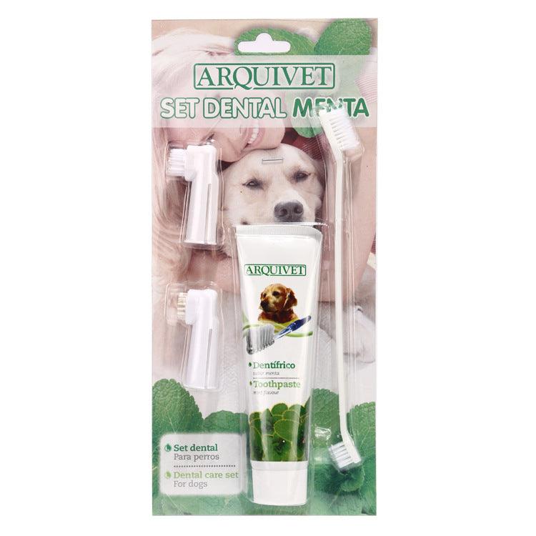 Pet toothpaste toothbrush set