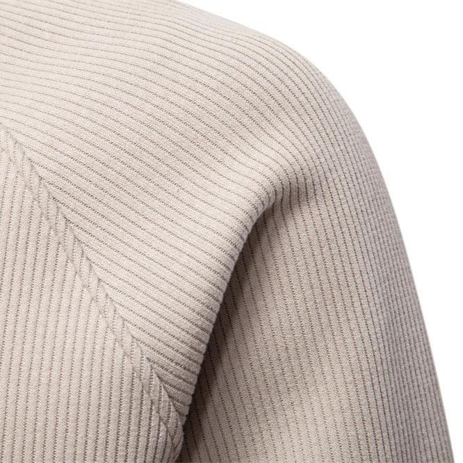 European And American Half Zipper Sweater Stand-up Collar All-match Fleece Men's Sweater Top EX-STOCK Canada