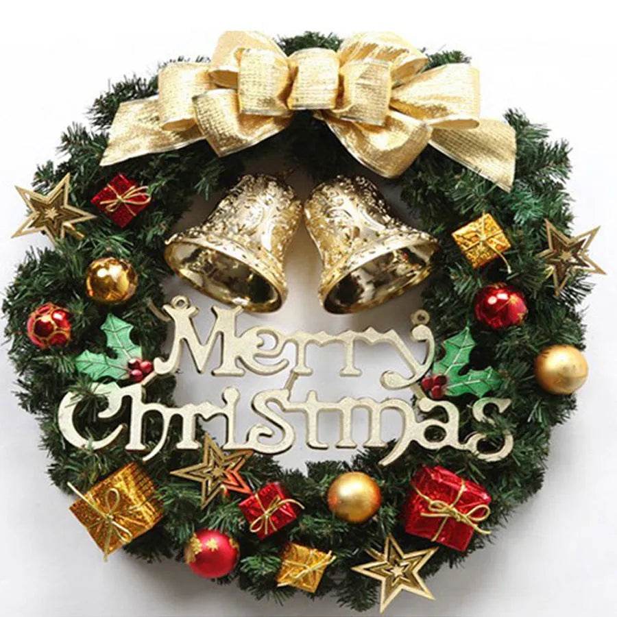 Christmas Wreath Clover Wreath Natural Pine Decorative Christmas Garland with Frost - EX-STOCK Canada