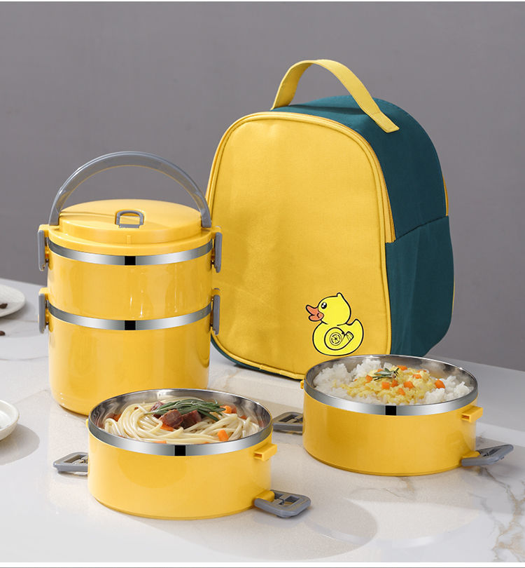 Multilayer Thermal Stainless Steel Insulated Lunch Box for Adults - EX-STOCK Canada