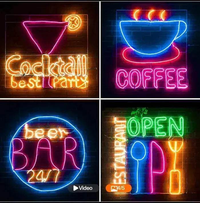 220V Neon Light With LED Neon Background Decorative Light Strip - EX-STOCK Canada