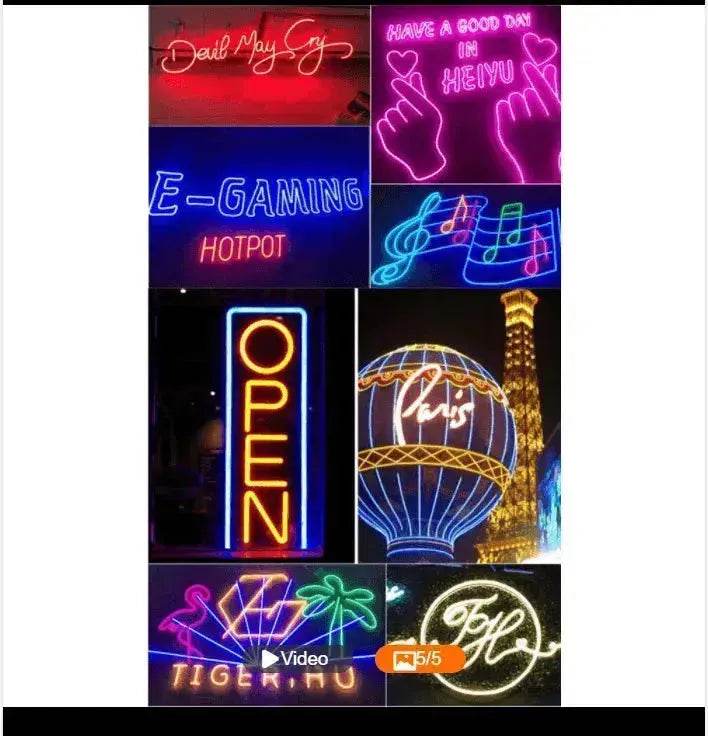 220V Neon Light With LED Neon Background Decorative Light Strip - EX-STOCK Canada