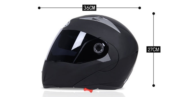 Modular Flip-Up Motorcycle Helmet — Dual Visor, ABS Shell, 4 Colours (M–XXL) 2