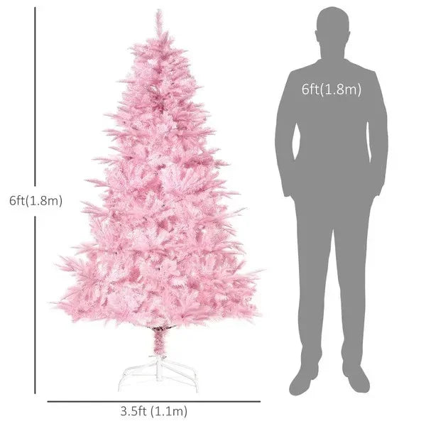 6FT Artificial Christmas Tree Holiday Xmas Tree Decoration With Automatic Open For Home Party, EX-STOCK Canada