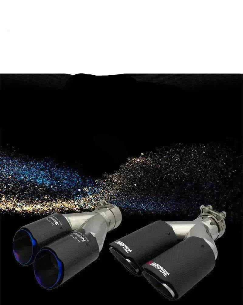 Y Model Compatible For Remus Exhaust Pipe Tip Muffler Tips Carbon Fiber Stainless Steel Dual Outlet Tails Throat Rear Nozzle - EX-STOCK Canada