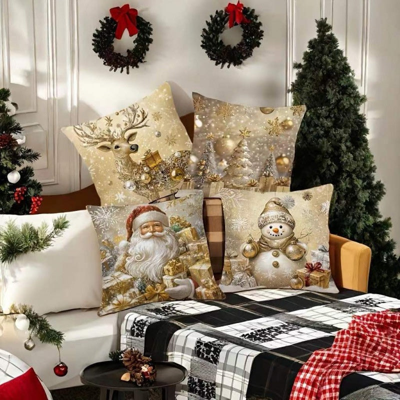 Home Sofa Santa Claus Pillow Cushion Cover EX-STOCK Canada