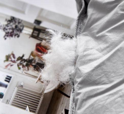 Couette en duvet d'oie en coton de luxe étincelanteEX-STOCK Canada