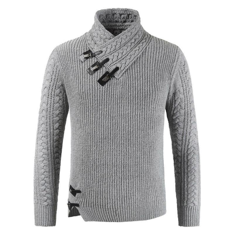 Men's Scalp Button Irregular Long Sleeve T-Shirt EX-STOCK Canada