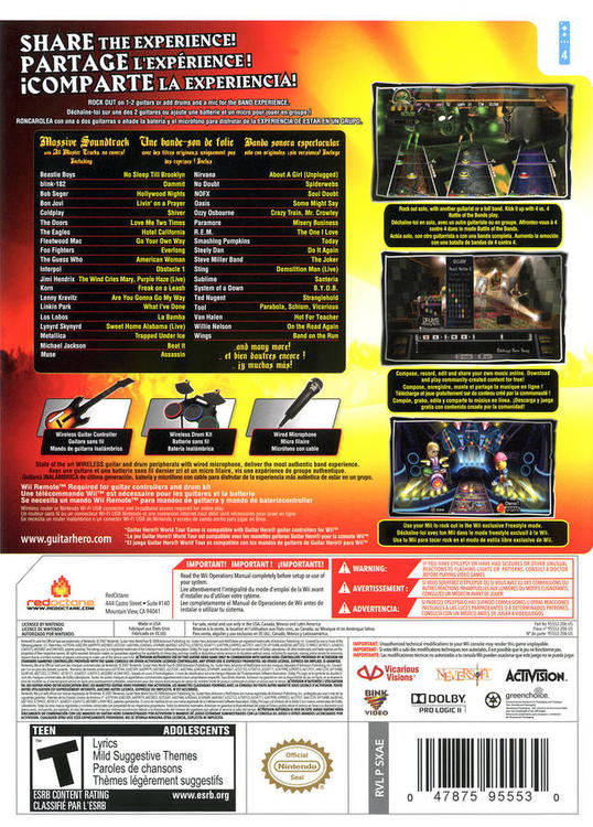 Guitar Hero World Tour