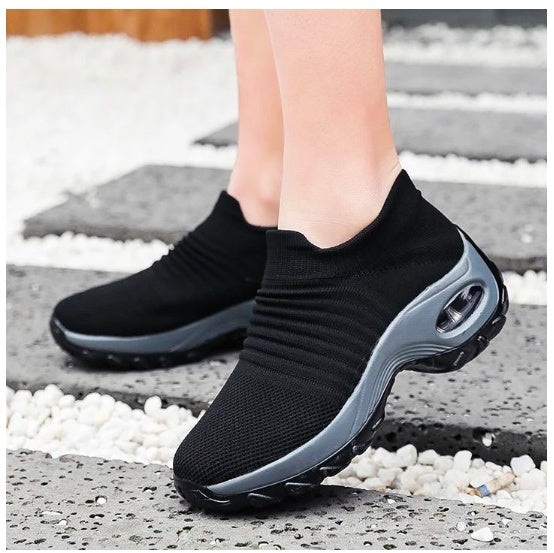 Casual Fashionable Socks Mesh Sneakers No tie sneakers women EX-STOCK