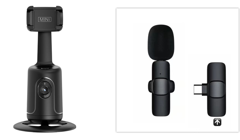 Short Video Shooting Mobile Phone Live Broadcast Wireless Lavalier Microphone EX-STOCK Canada