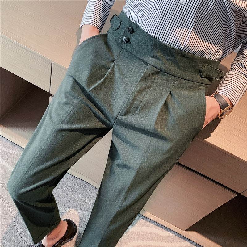 High-waisted Trousers Business Work Chinos trouser for men - EX-STOCK Canada