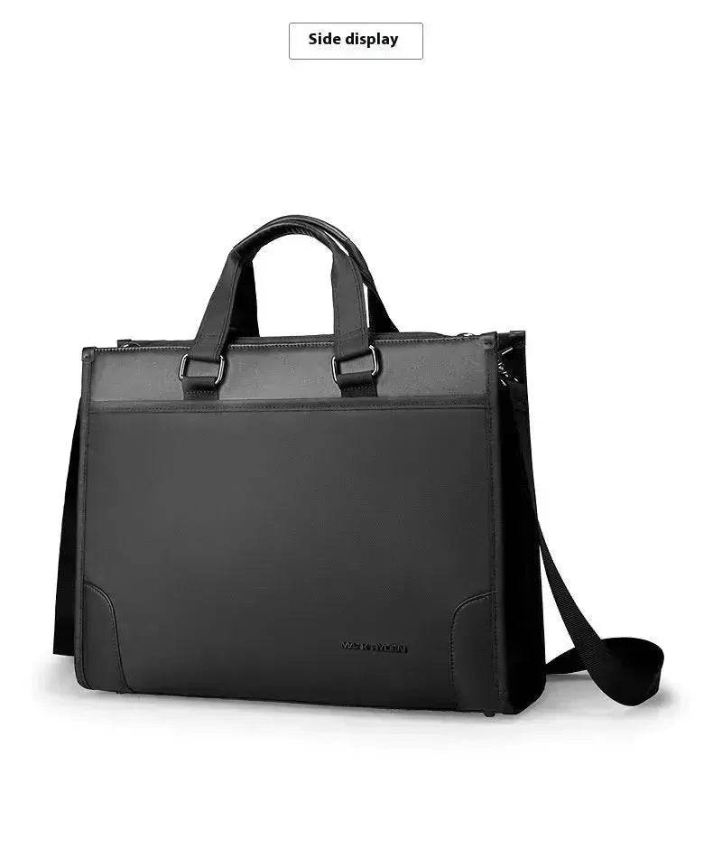 Men's Business Handheld Notebook Computer Best Leather Black Briefcase - EX-STOCK Canada