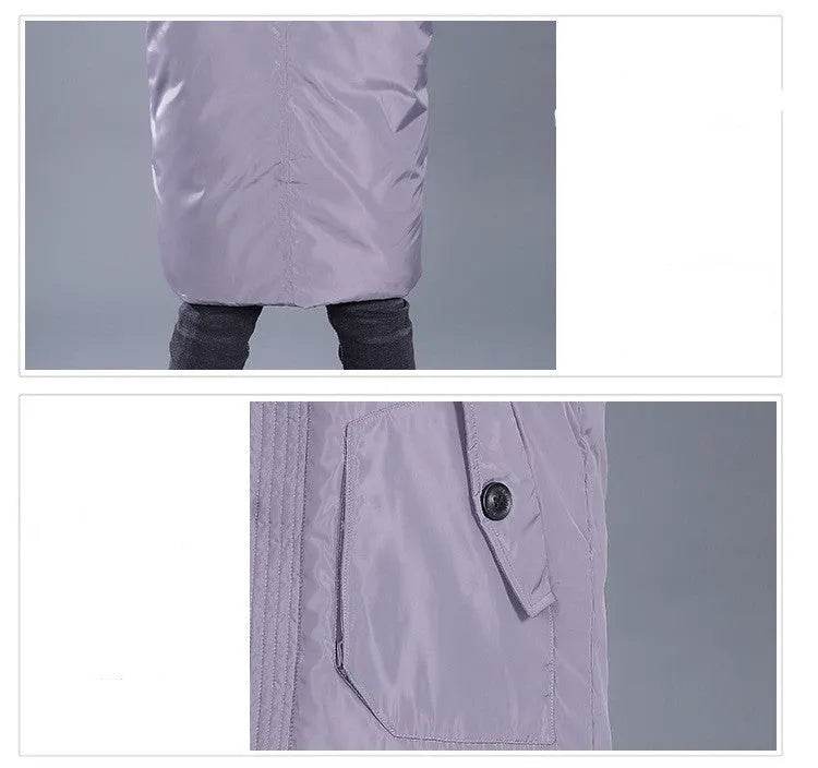 Boys Down Jacket Mid-length White Duck Down Hooded - EX-STOCK Canada