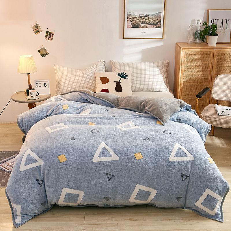 Plush Thick Snowflake Duvet Cover Single Piece Flannel EX-STOCK Canada