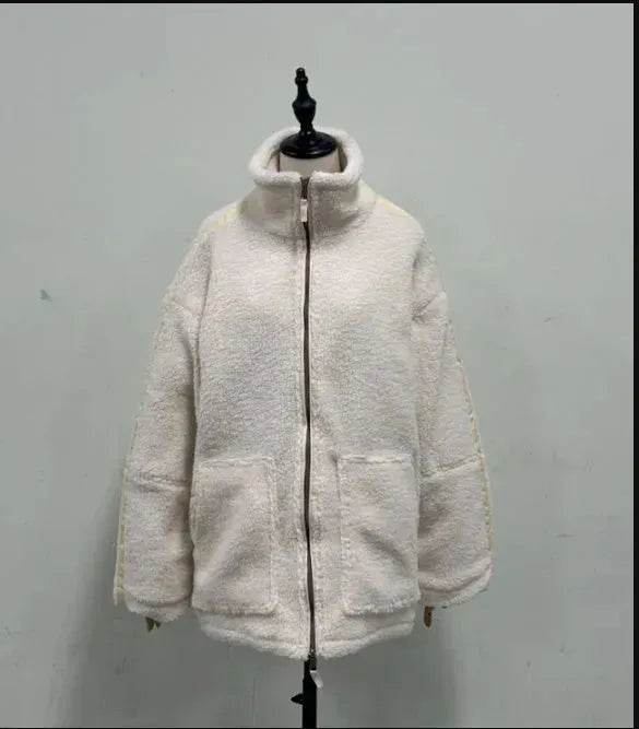 New Fashion Loose Anti-cashmere Hooded Zipper Huge Fleece Winter Jacket - EX-STOCK Canada